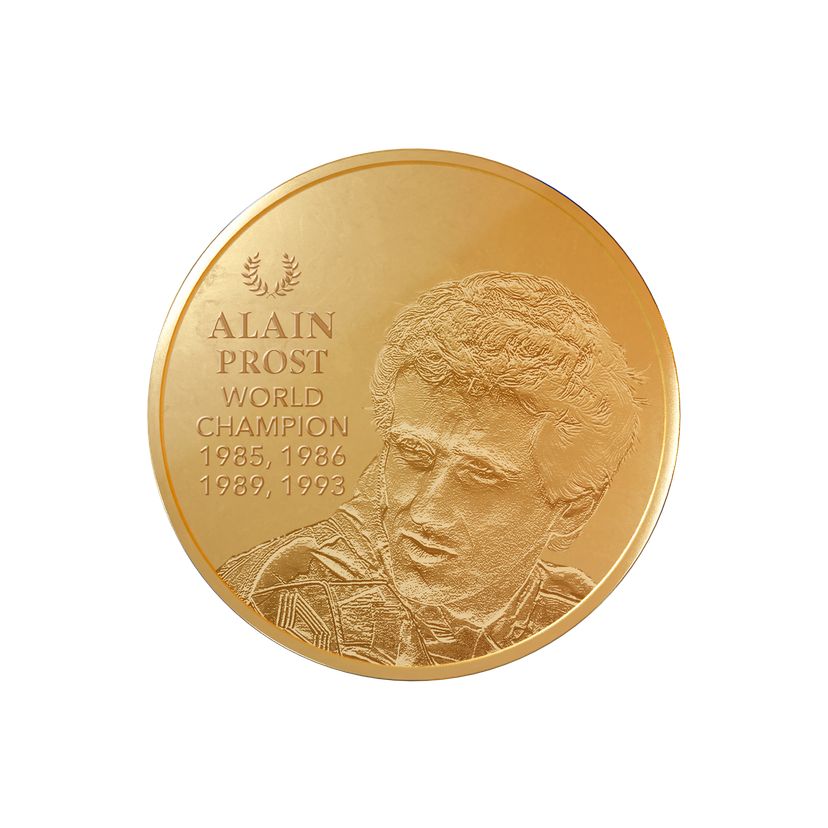 Zlatá mince 5oz  Alain Prost