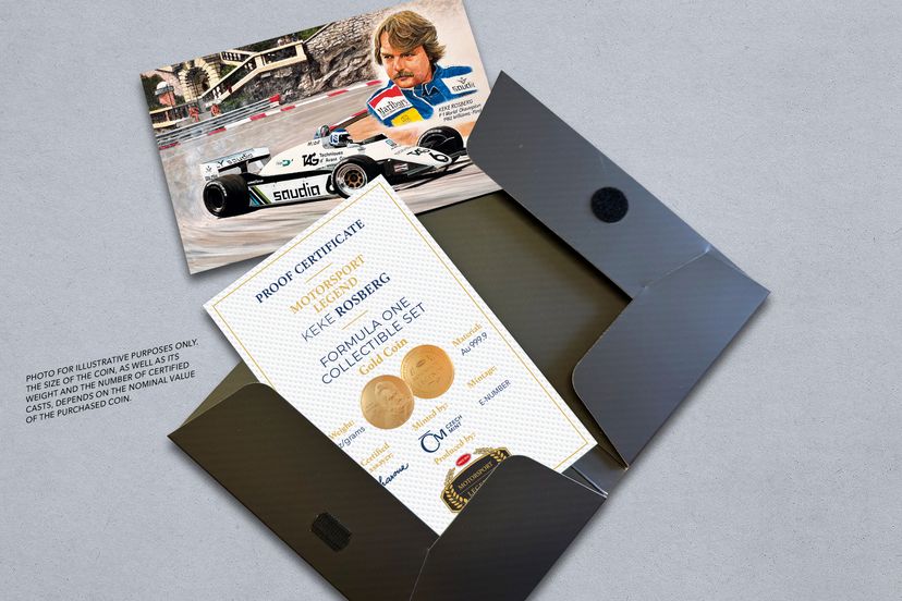 Zlatá mince 0,5g  Keke Rosberg - galerie #2