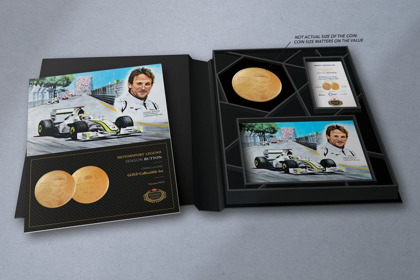 Zlatá mince 5oz   Jenson Button - galerie #1