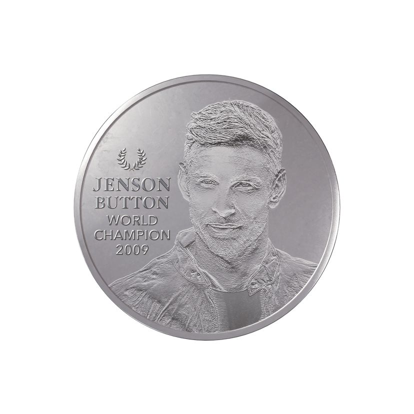 Stříbrná mince 1kg   Jenson Button