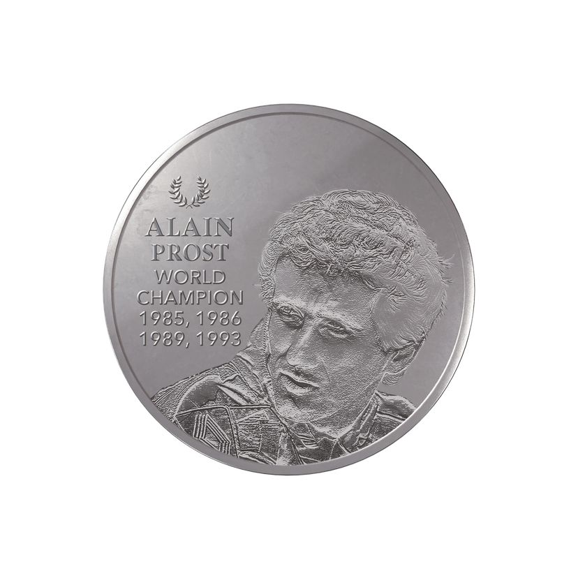 Stříbrná mince 5oz  Alain Prost