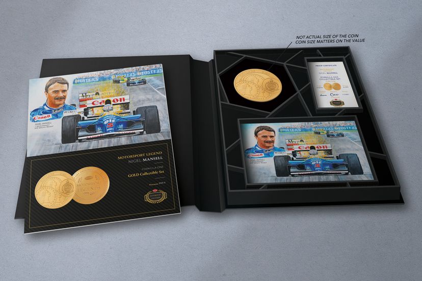 Zlatý tolar 10oz Nigel Mansell - galerie #1