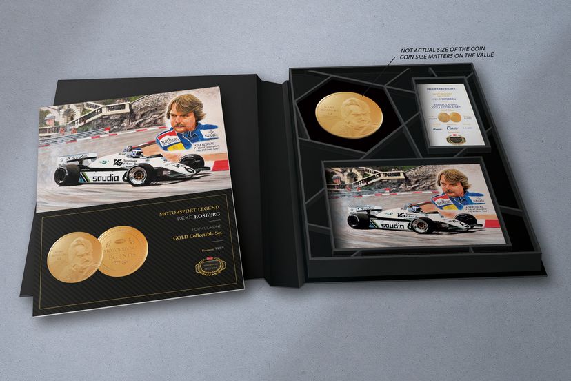 Zlatá mince 5oz  Keke Rosberg - galerie #1