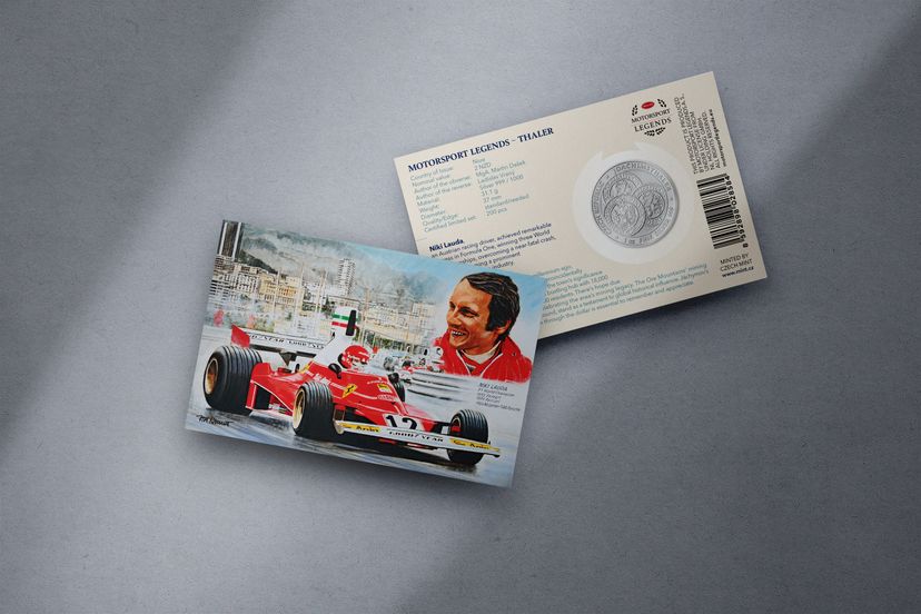 Stříbrný tolar 1oz Niki Lauda - galerie #1
