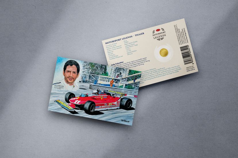 Zlatý tolar 1,24g Jody Scheckter - galerie #1
