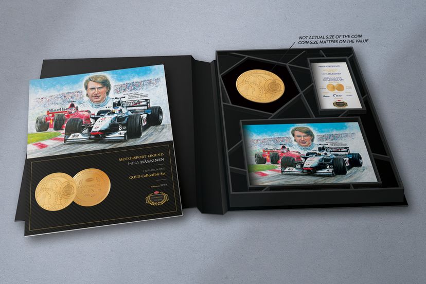 Zlatý tolar 10oz Mika Häkkinen - galerie #1