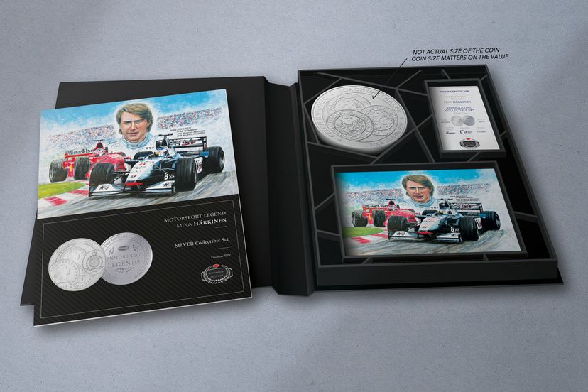 Stříbrný tolar 1kg Mika Häkkinen - galerie #1