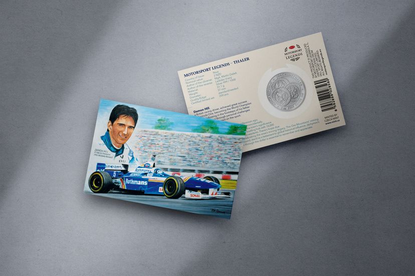 Stříbrný tolar 1oz Damon Hill - galerie #1