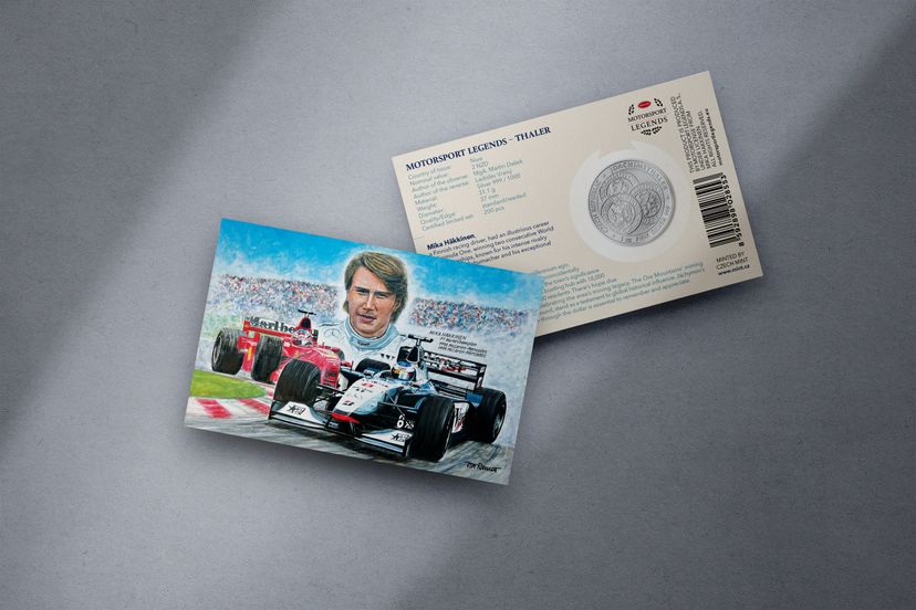 Stříbrný tolar 1oz Mika Häkkinen - galerie #1
