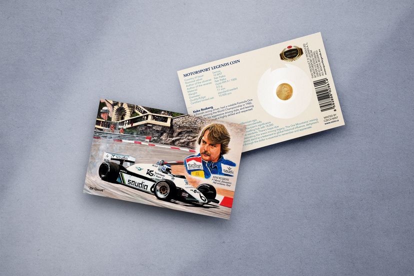 Zlatá mince 0,5g  Keke Rosberg - galerie #1