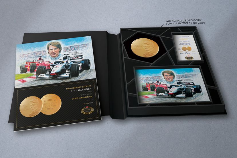 Zlatá mince 5oz Mika Häkkinen - galerie #1