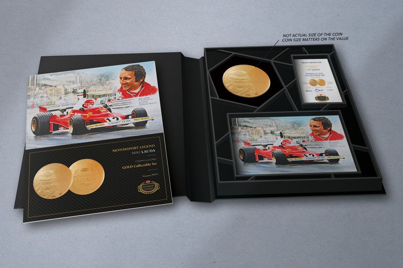 Zlatá mince 5oz  Niki Lauda - galerie #1