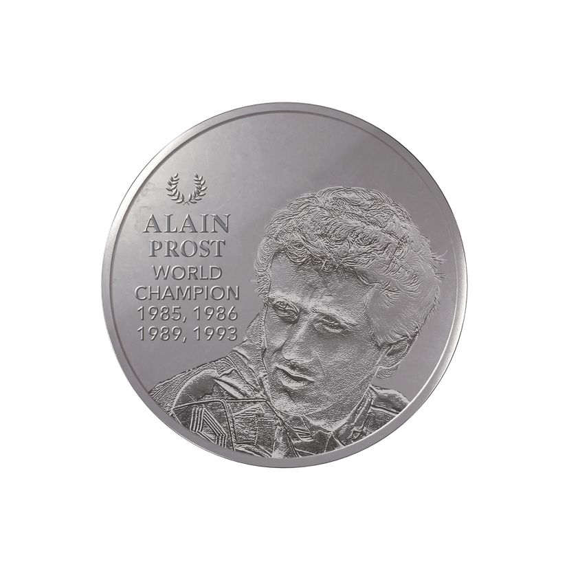 Stříbrná mince 5oz  Alain Prost